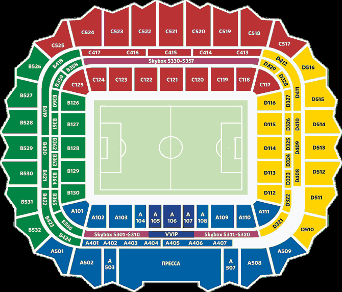 Схема Самара Арена